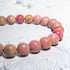 Perlenarmband Natürliche Rodonith Perlen 6mm uniqal